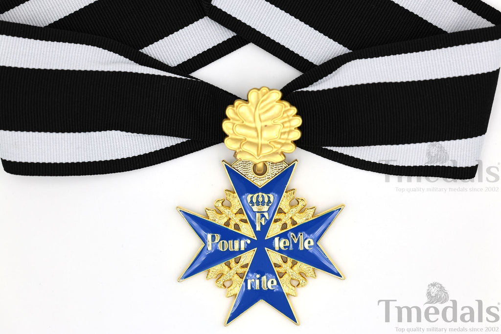Prussian Mwwi German Pour le Mérite Blue Max Medal with Oak Leaves – Versionedal WWI detail view 7