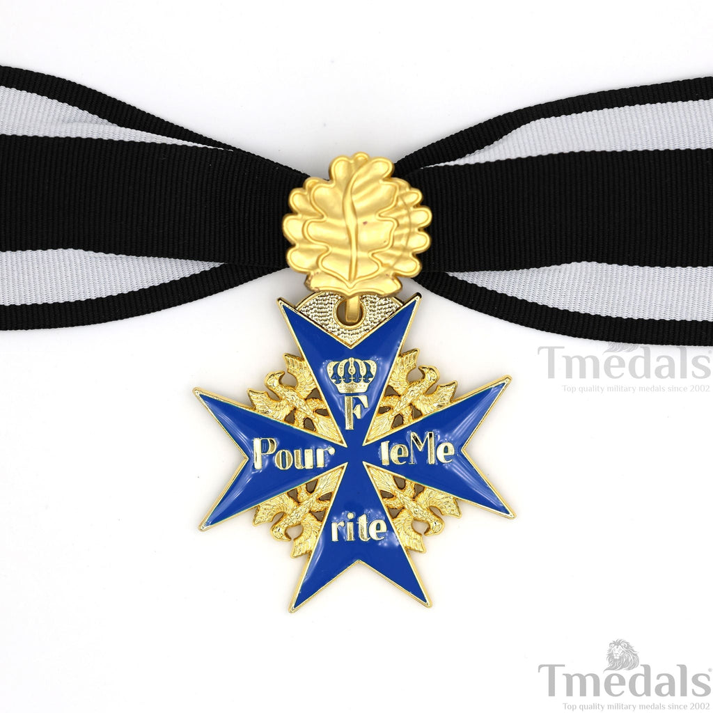 Prussian Mwwi German Pour le Mérite Blue Max Medal with Oak Leaves – Versionedal WWI detail view 8