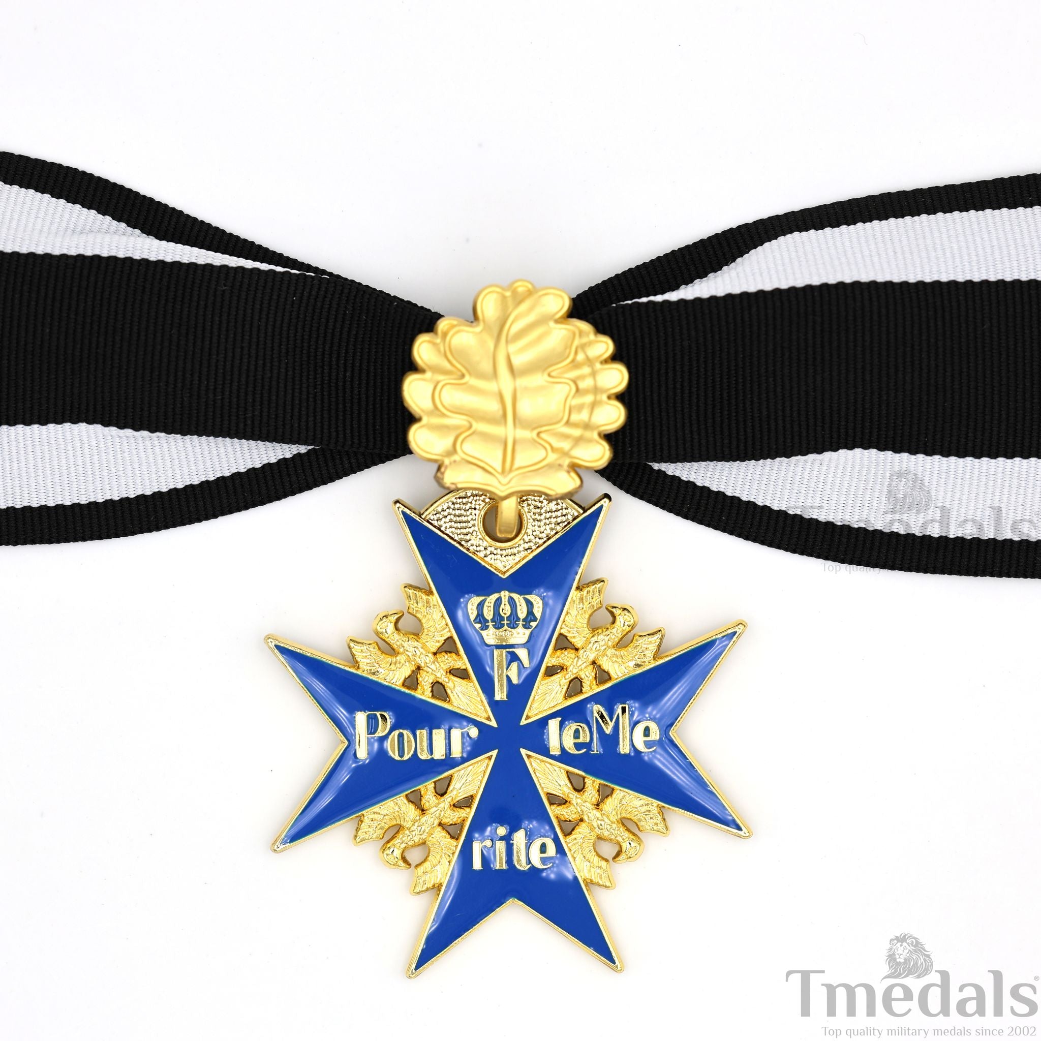 Prussian Mwwi German Pour le Mérite Blue Max Medal with Oak Leaves – Versionedal WWI detail view 9