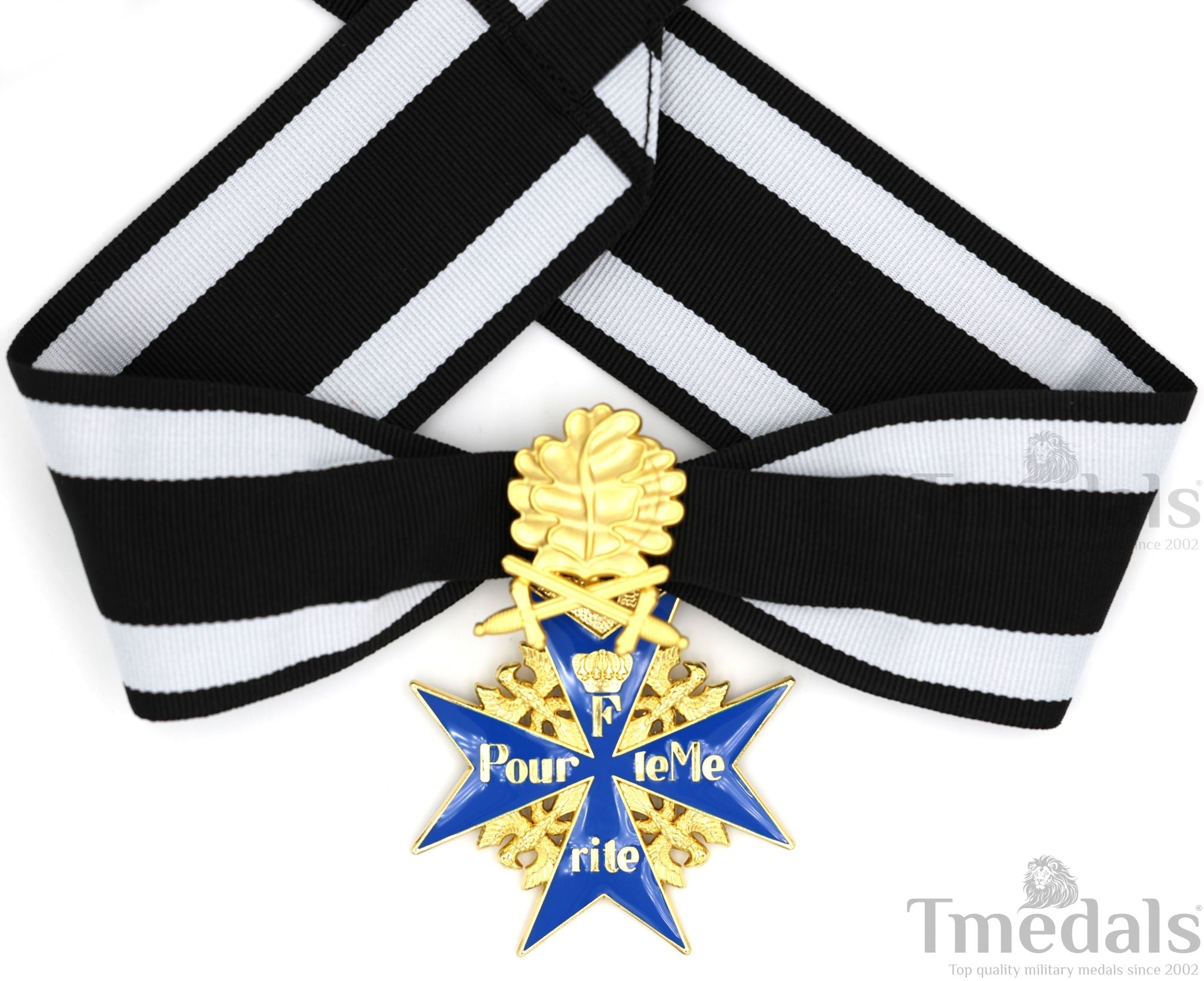 Prussian Mwwi German Pour le Mérite Blue Max Medal with Oak Leaves – Versionedal WWI replica