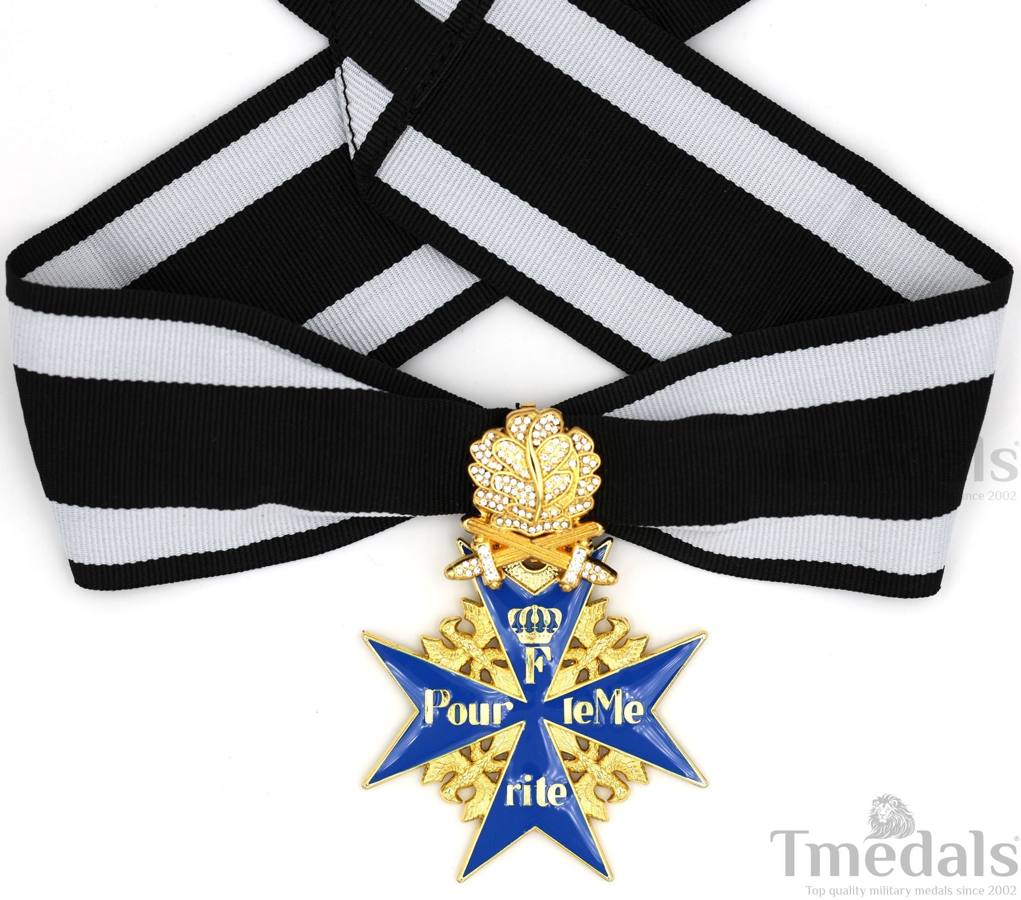 Pre-WWII German Pour le Mérite with Swords & Diamonds replica