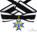 Pour le Mérite Blue Max Neck Badge with Ribbon – Prussian Medal WWI replica