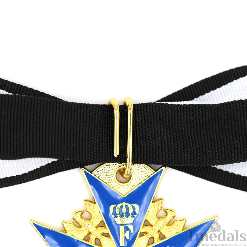 Pour le Mérite Blue Max Neck Badge with Ribbon – Prussian Medal WWI detail view 10