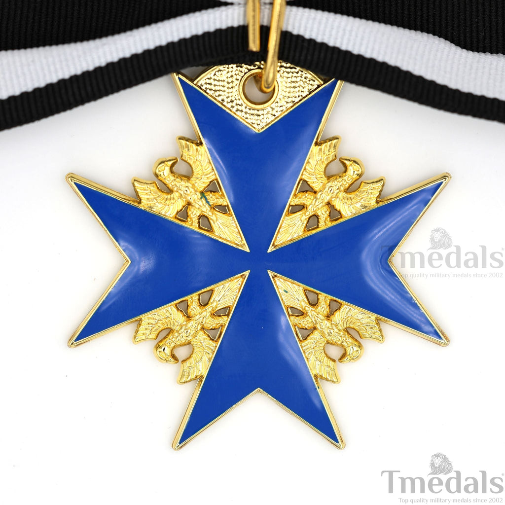 Pour le Mérite Blue Max Neck Badge with Ribbon – Prussian Medal WWI detail view 12