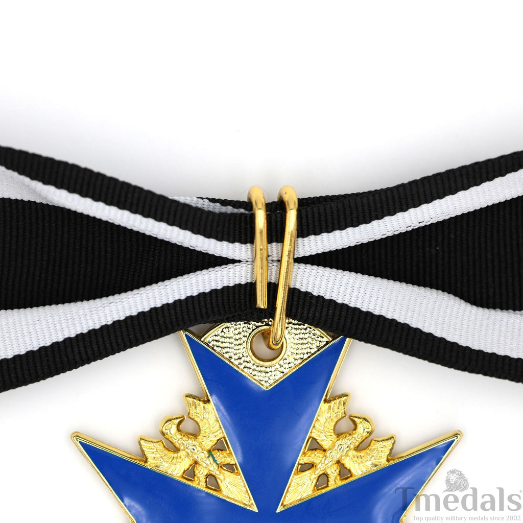 Pour le Mérite Blue Max Neck Badge with Ribbon – Prussian Medal WWI detail view 13