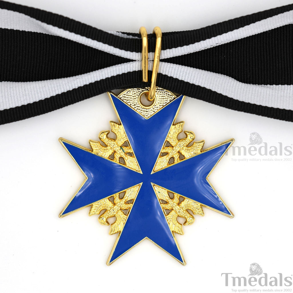 Pour le Mérite Blue Max Neck Badge with Ribbon – Prussian Medal WWI detail view 14