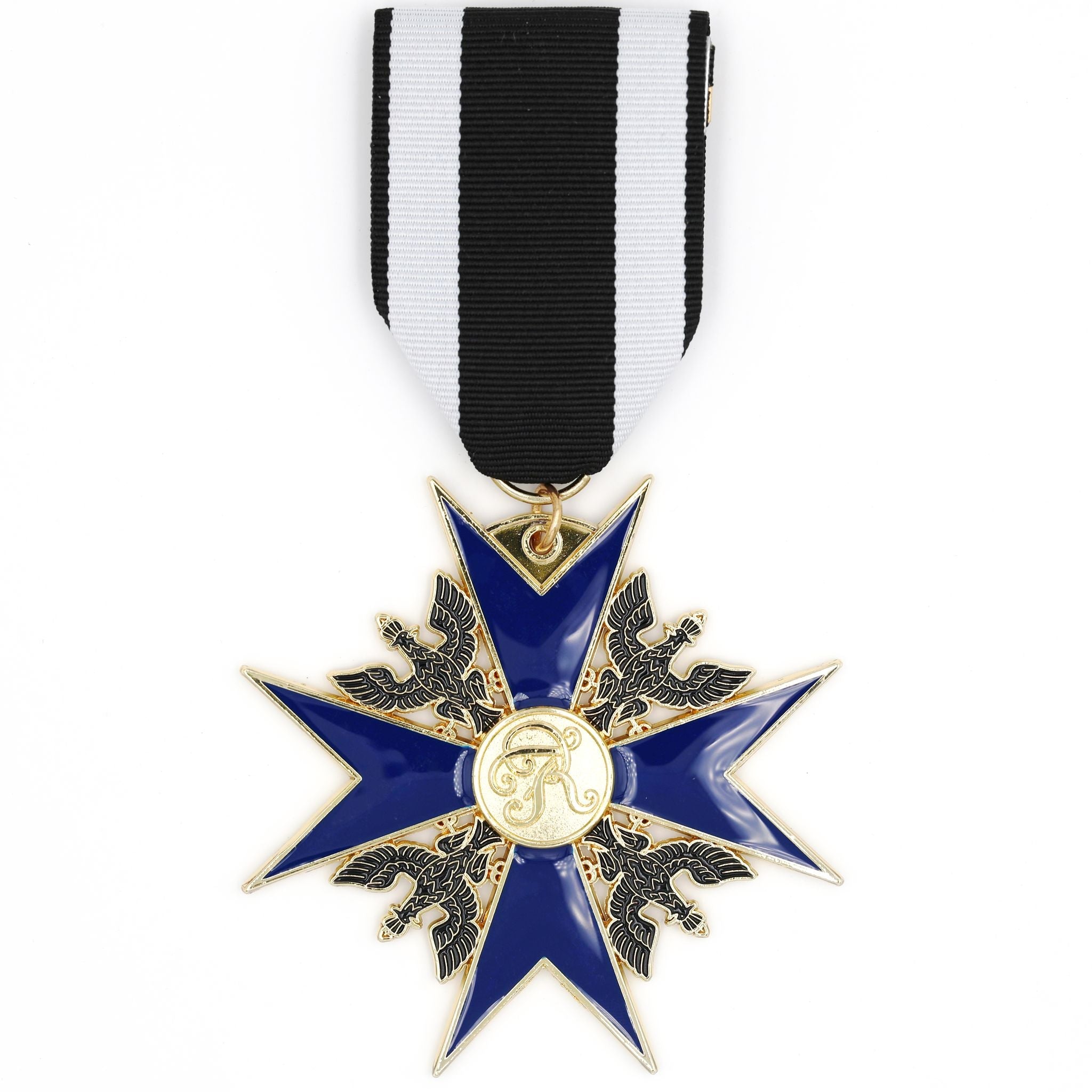 Prussian Order of the Black Eagle 1701 Badge with Short Ribbon reproduction