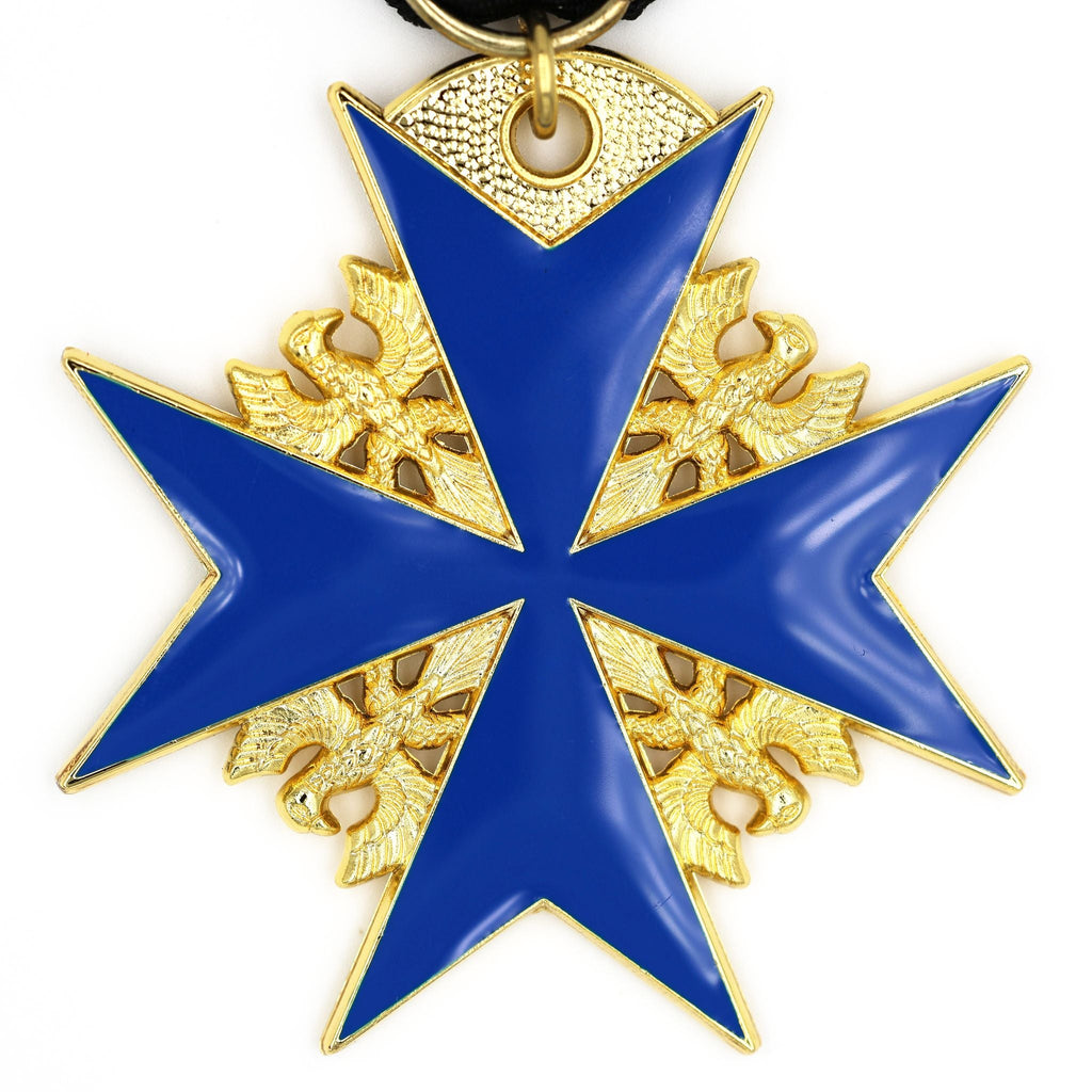 Prussian Pour le Mérite “Blue Max” WWI Medal with Ribbon detail view 8