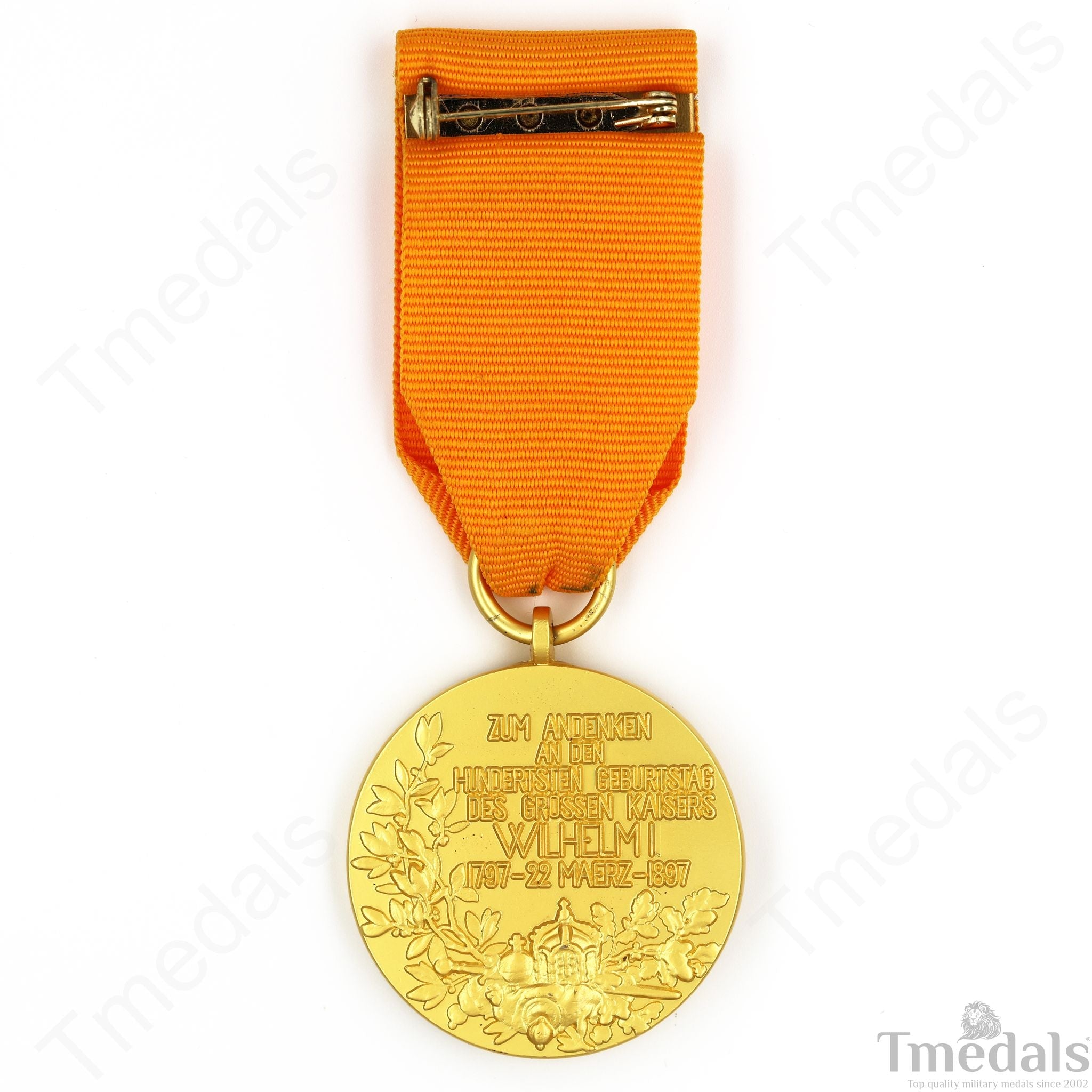 German Kaiser Wilhelm I Centennial Medal – 1897 Commemorative detail view 2