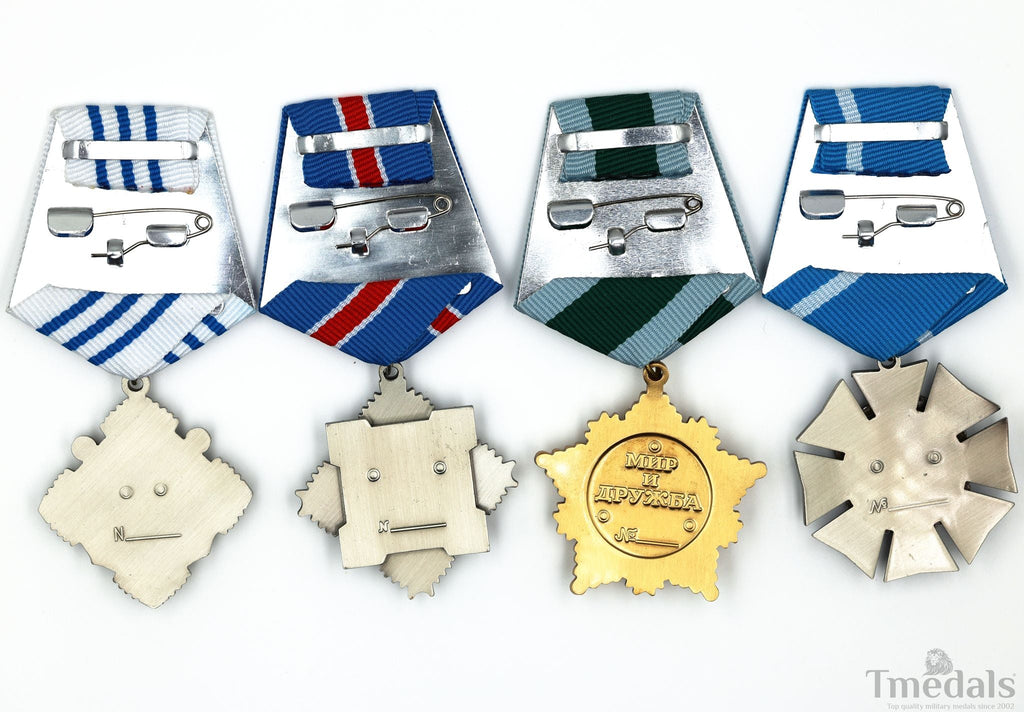 Russia 4 Orders Medal Set Friendship Honor Cultural Maritime Badge Lot detail view 8