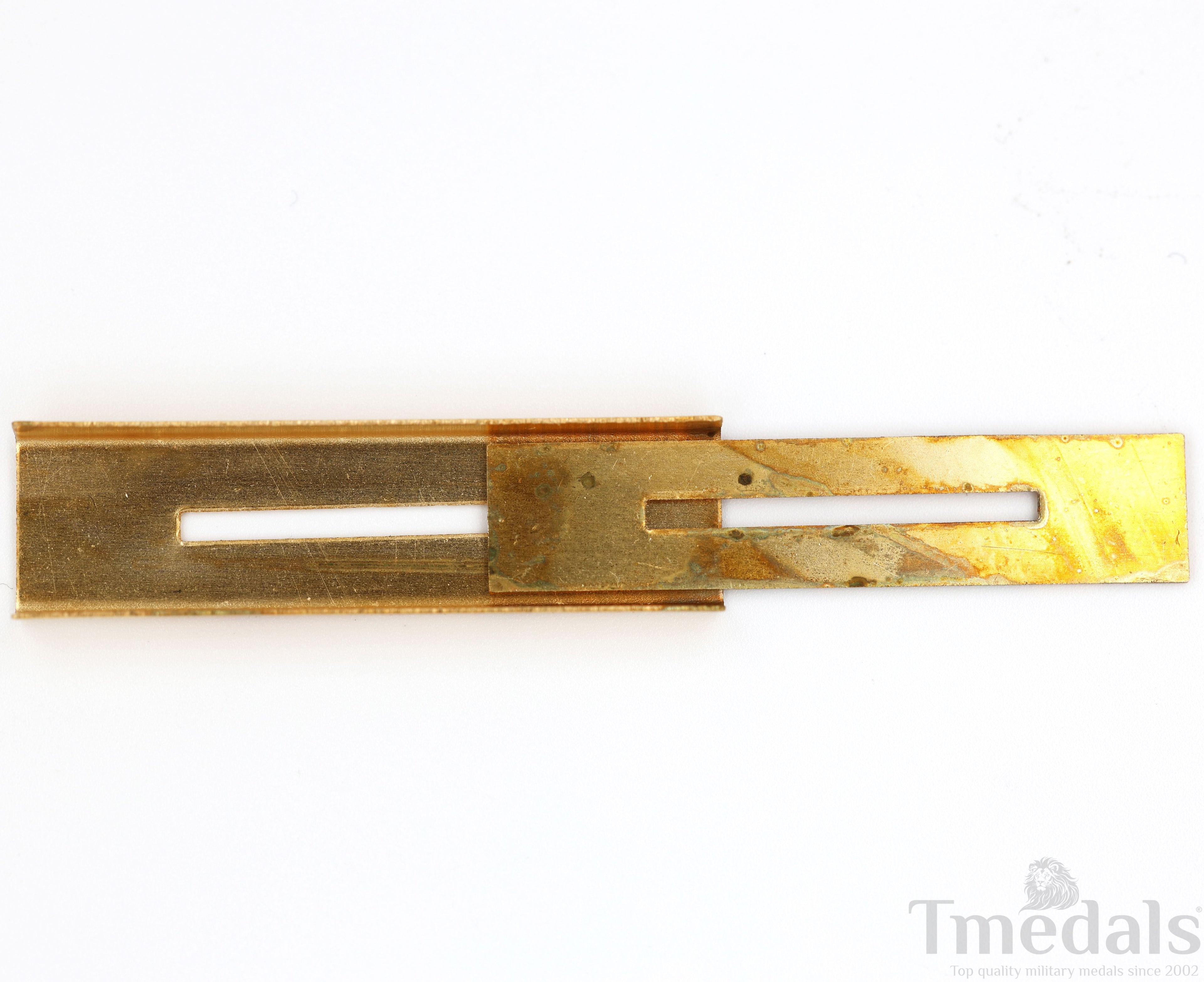 Brass Mounting Bars for U.S. & U.K. Military Ribbon Assembly – 2 Pairs (4 Pieces) detail view 3