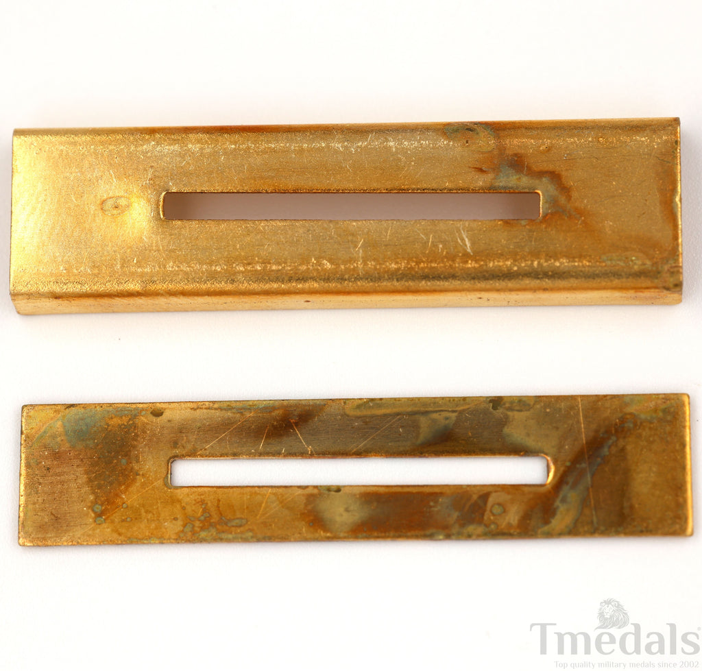 Brass Mounting Bars for U.S. & U.K. Military Ribbon Assembly – 2 Pairs (4 Pieces) detail view 4