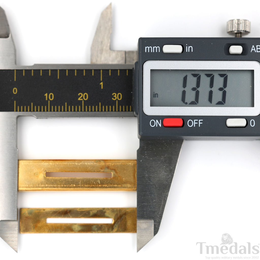 Brass Mounting Bars for U.S. & U.K. Military Ribbon Assembly – 2 Pairs (4 Pieces) detail view 6