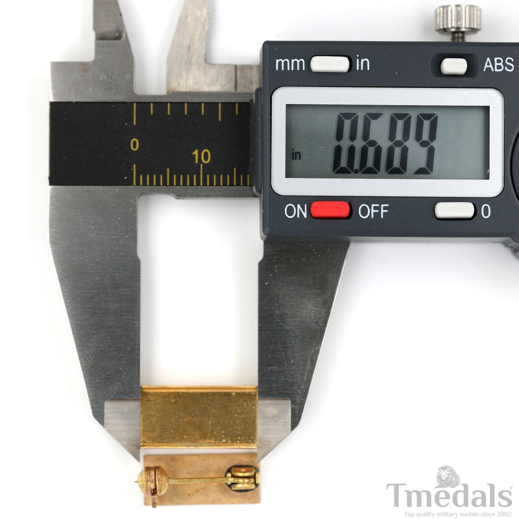 1x Mini Medal Mounting Bar 17.5 mm (0.69 in) Solid Brass Brooch Pin for U.S. UK detail view 6