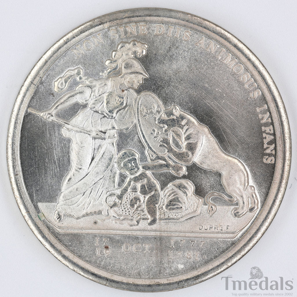 Libertas Americana Medal 1776 – 1781 Nickel Silver – Revolutionary Era detail view 4