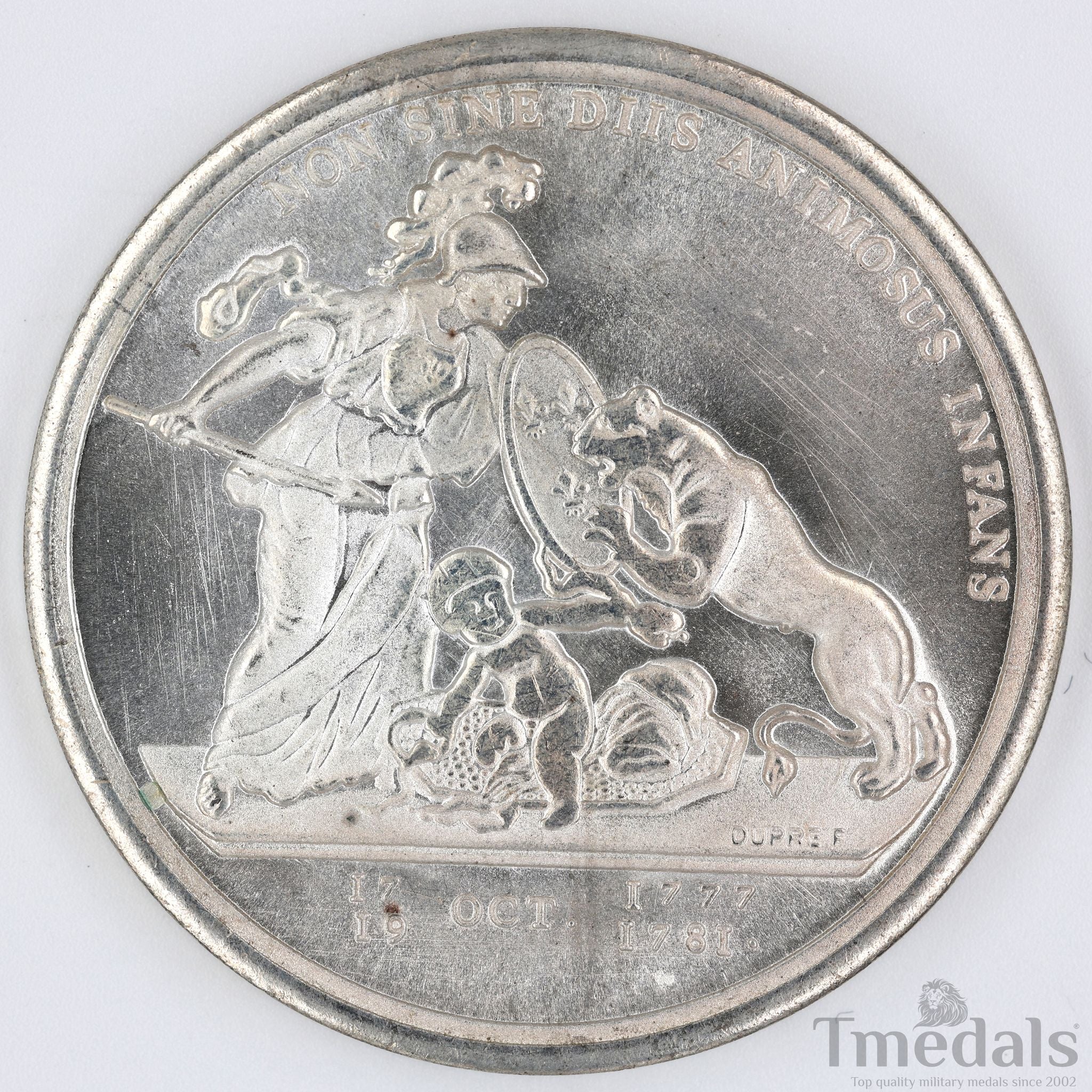 Libertas Americana Medal 1776 – 1781 Nickel Silver – Revolutionary Era detail view 4