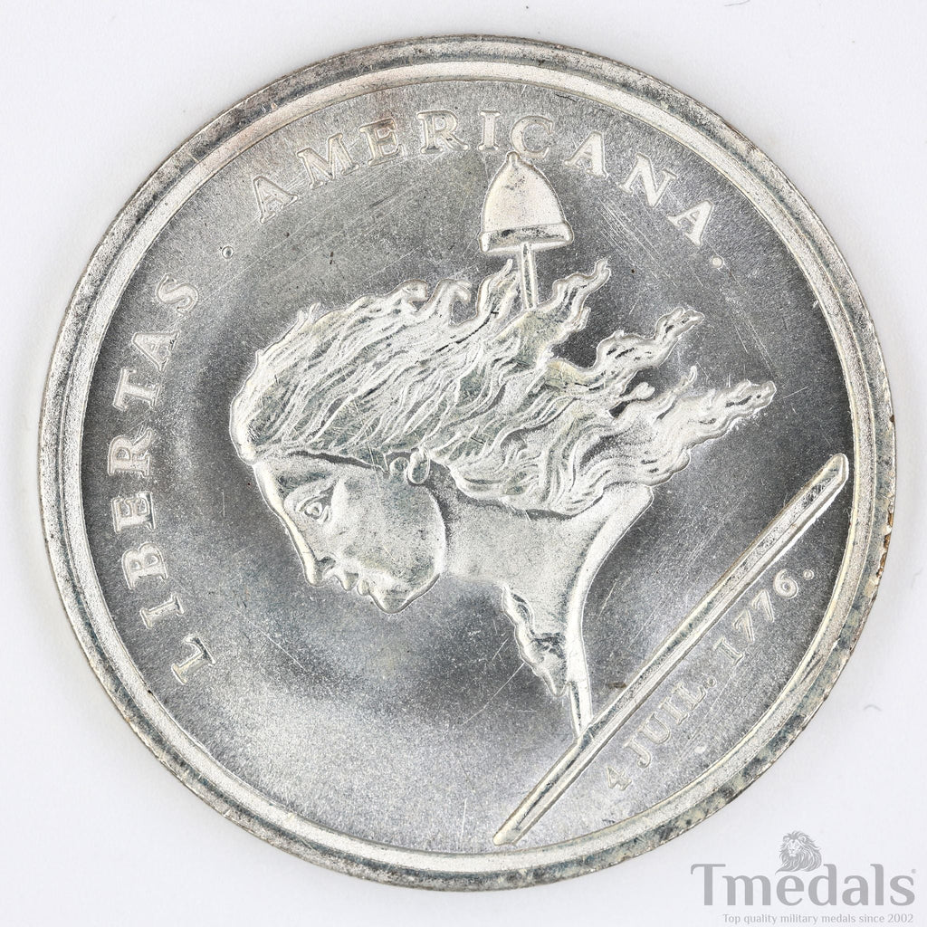 Libertas Americana Medal 1776 – 1781 Nickel Silver – Revolutionary Era detail view 8