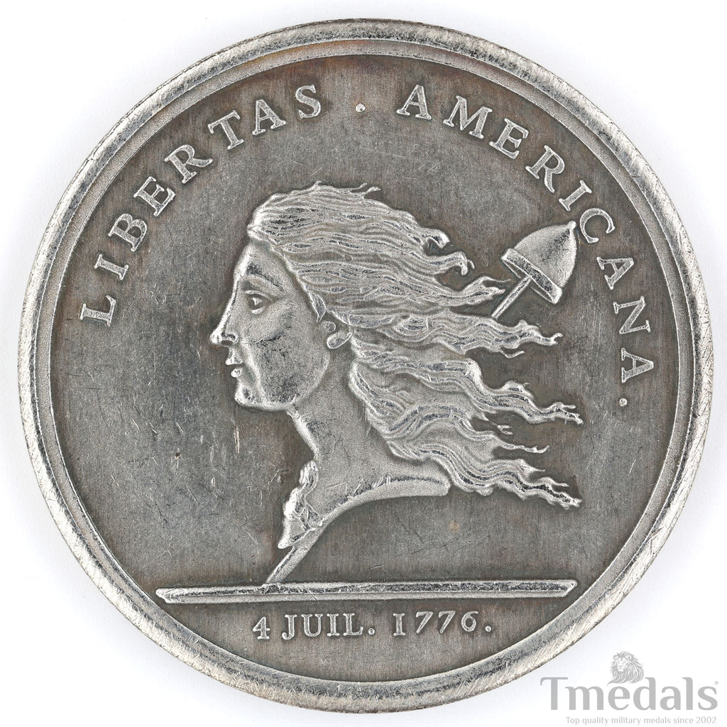 Libertas Americana Medal 1776 – 1781 Nickel Silver Revolutionary Era replica