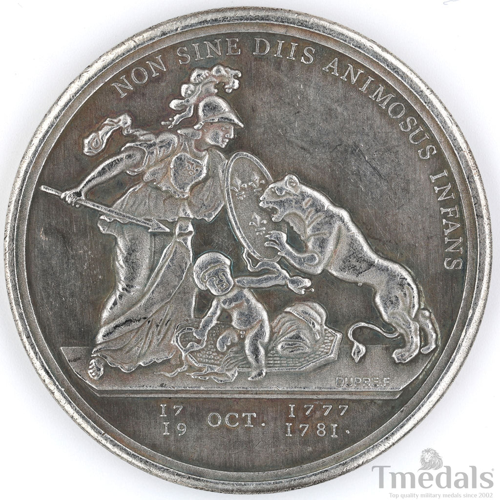 Libertas Americana Medal 1776 – 1781 Nickel Silver Revolutionary Era detail view 11