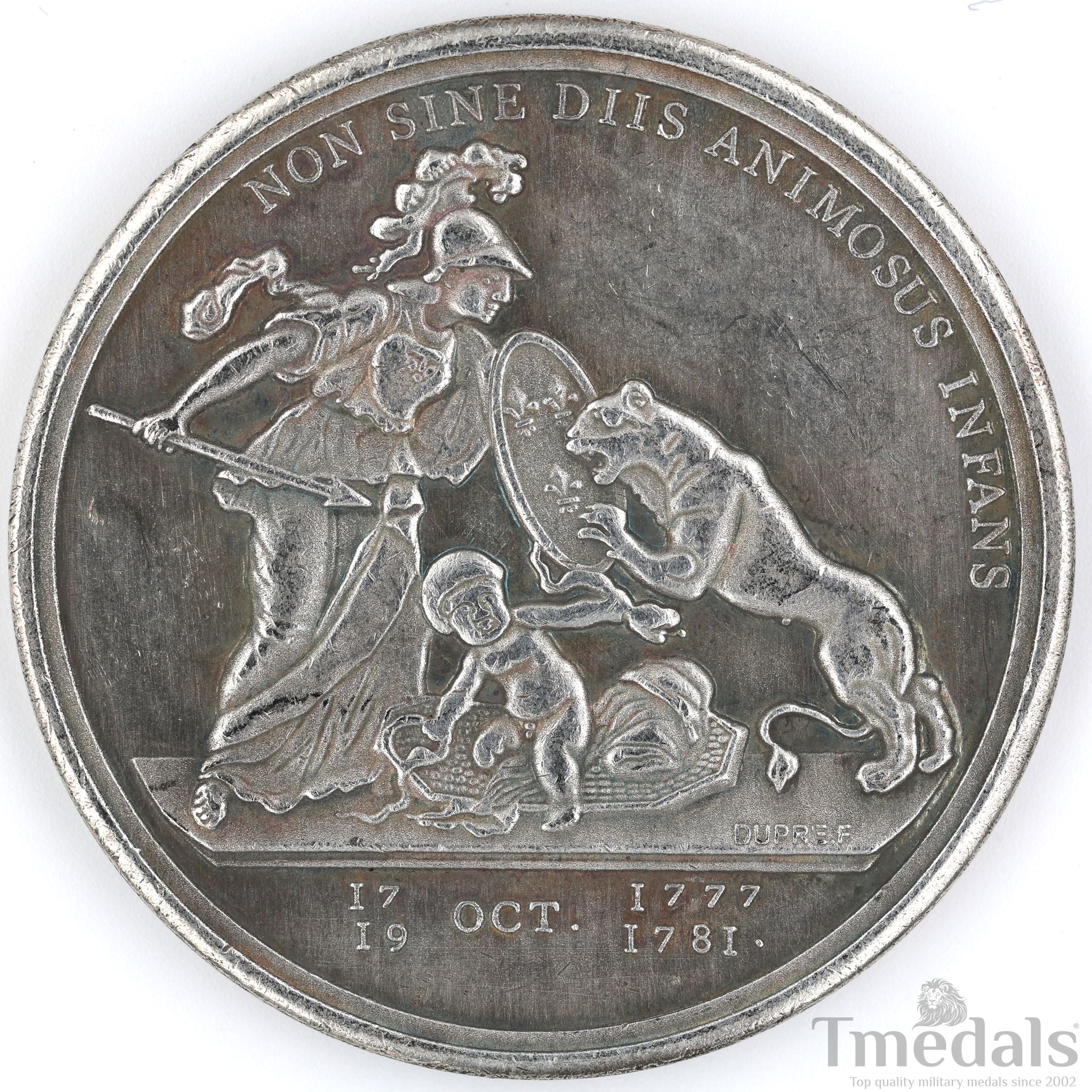 Libertas Americana Medal 1776 – 1781 Nickel Silver Revolutionary Era detail view 11