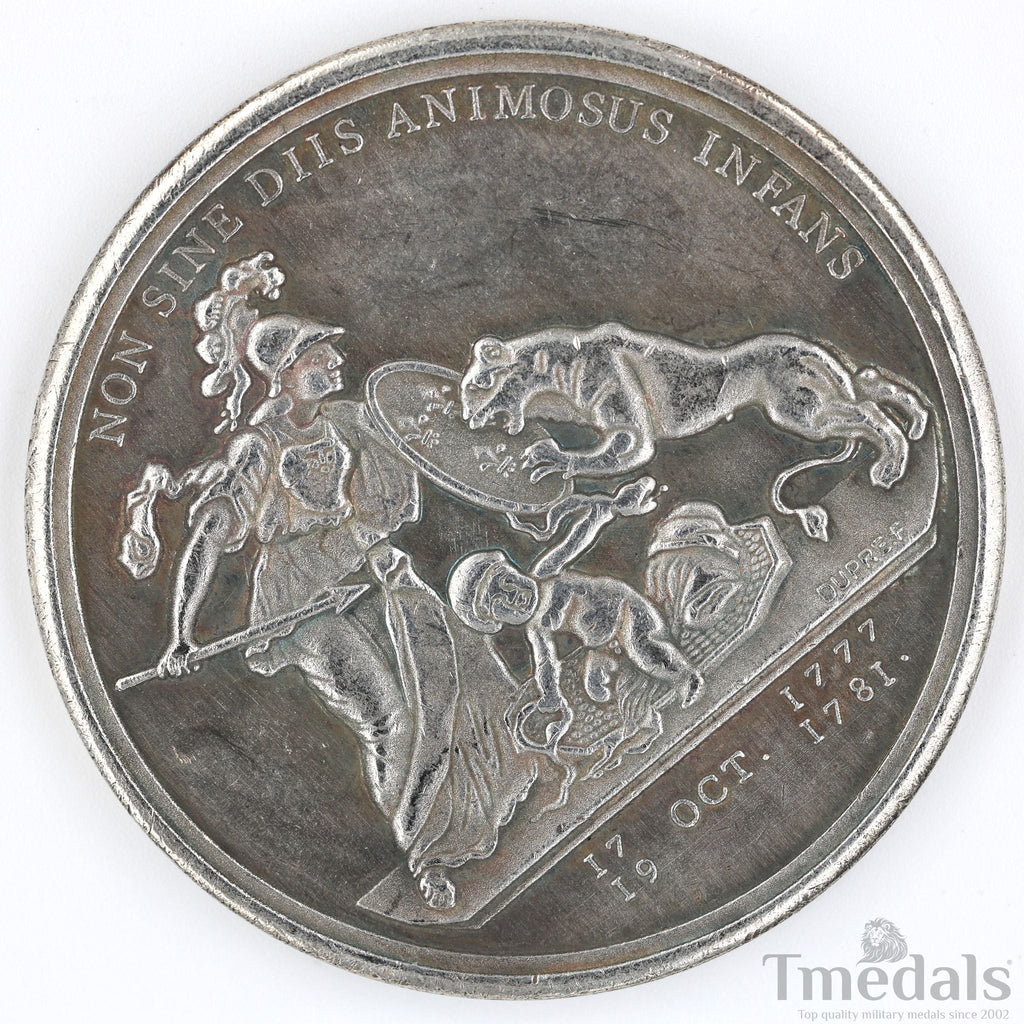Libertas Americana Medal 1776 – 1781 Nickel Silver Revolutionary Era detail view 12