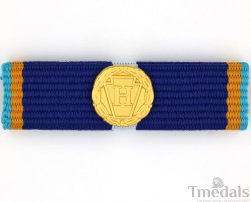 9/11 Heroes Medal of Valor Ribbon Bar – Doj Honor Award with Keystone "H" reproduction