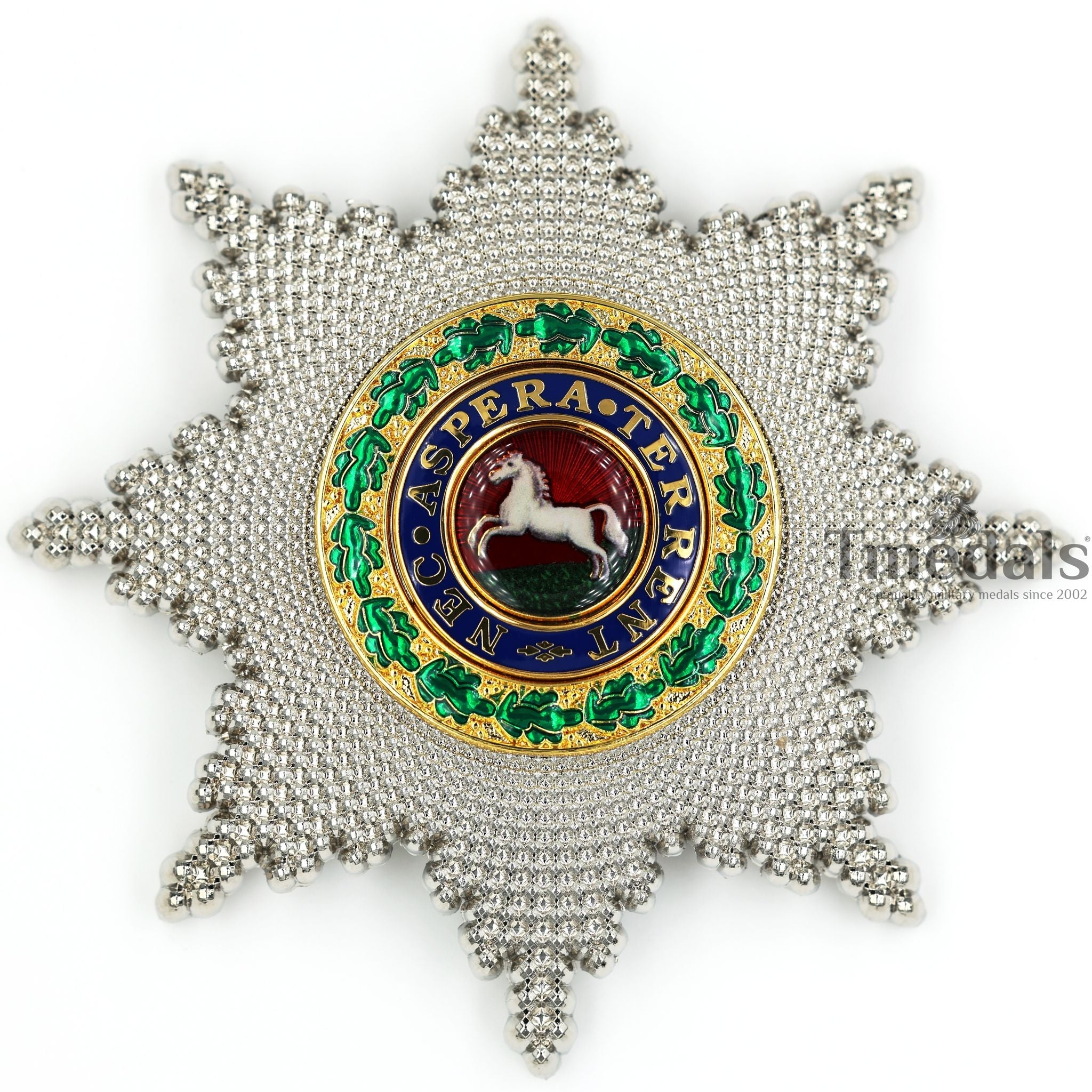 Royal Guelphic Order Breast Star – Enamel Medal with Pin reproduction