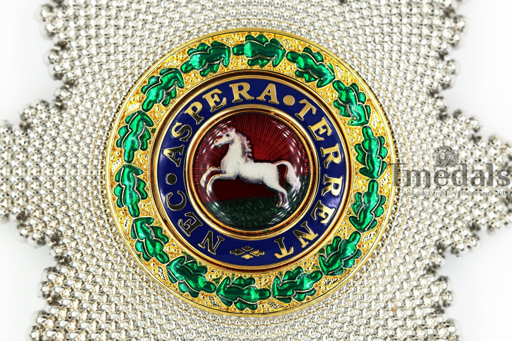 Royal Guelphic Order Breast Star – Enamel Medal with Pin detail view 4