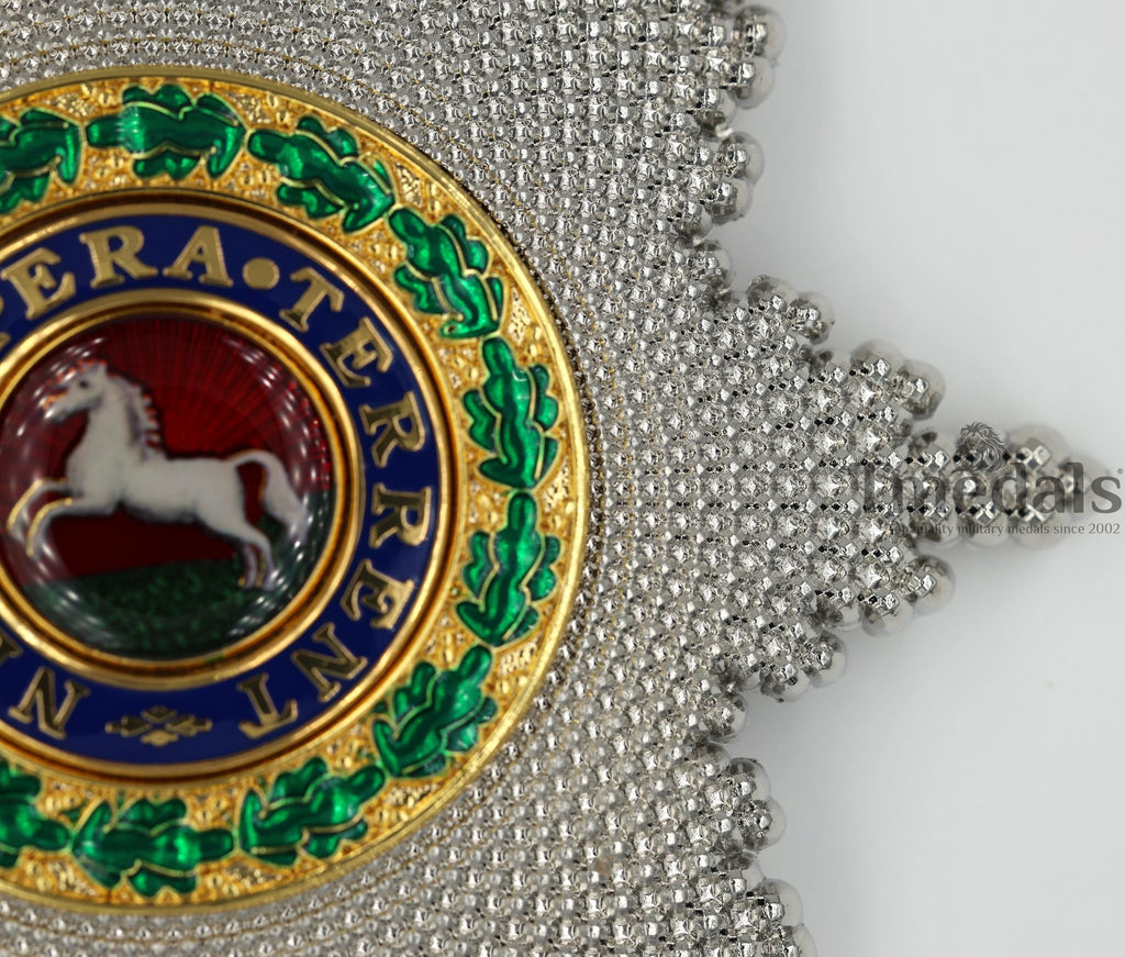 Royal Guelphic Order Breast Star – Enamel Medal with Pin detail view 5