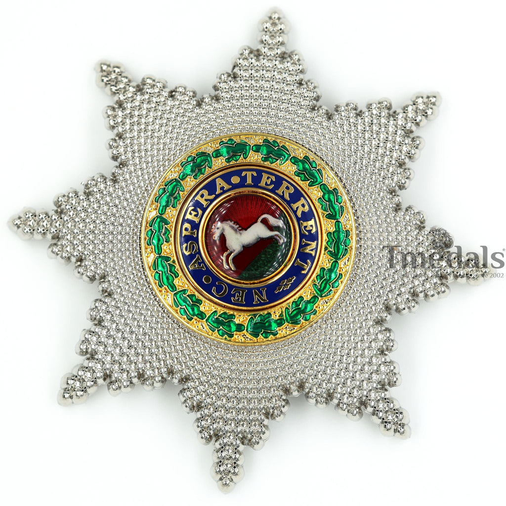 Royal Guelphic Order Breast Star – Enamel Medal with Pin detail view 9