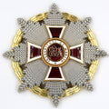 Austrian Imperial Order of Leopold Breast Star with war decoration reproduction