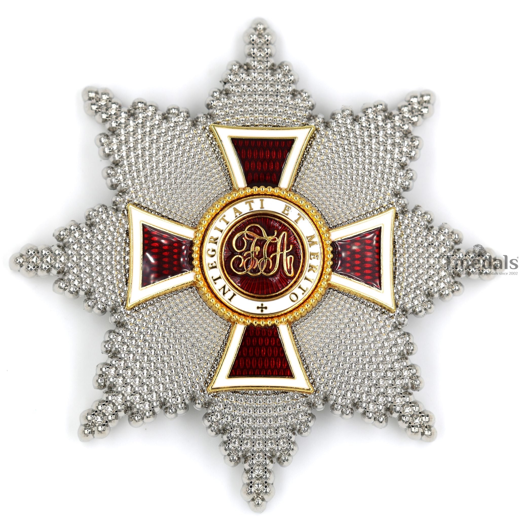 Austrian Imperial Order of Leopold – Grand Cross Breast Star – Full-Size with Enamel detail view 6
