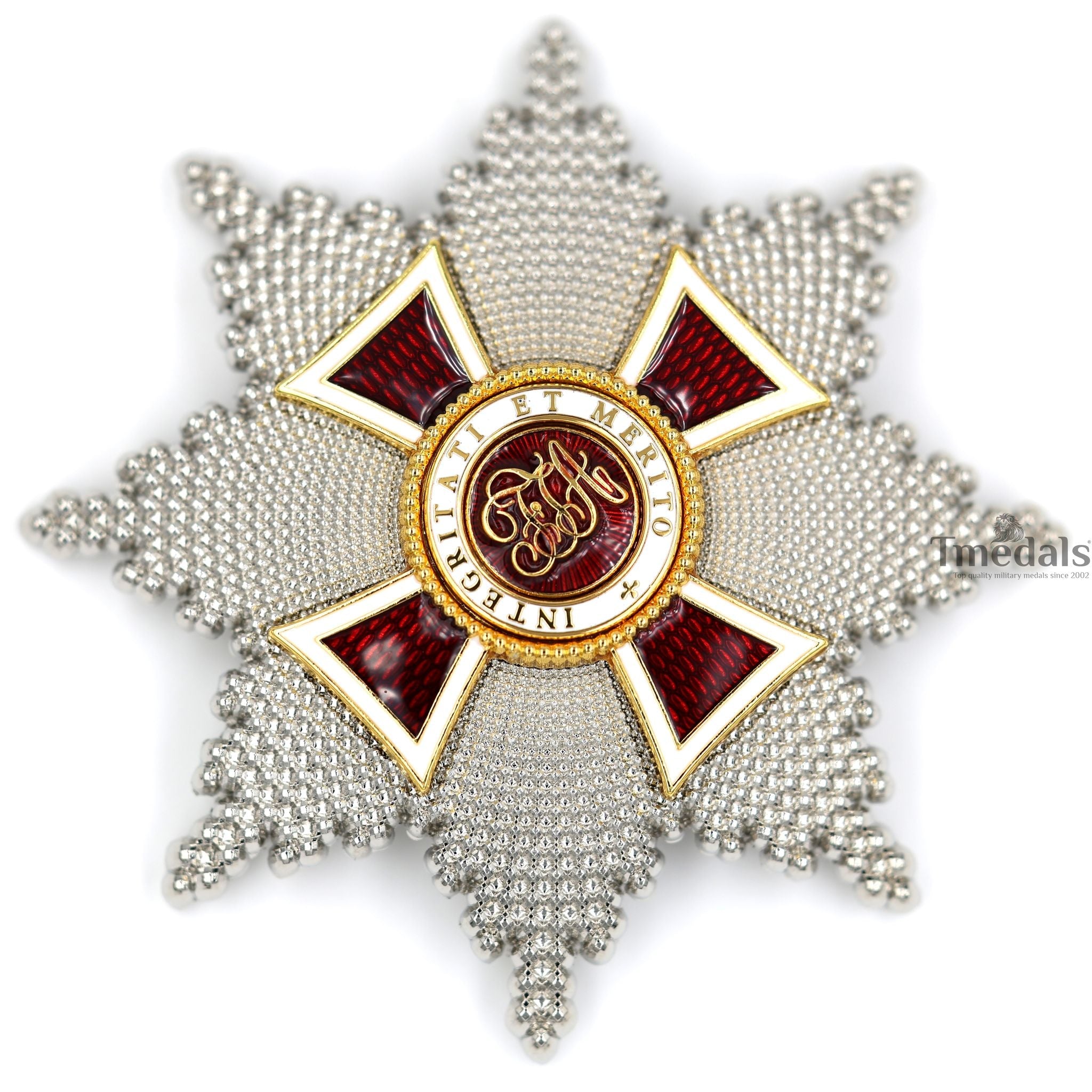 Austrian Imperial Order of Leopold – Grand Cross Breast Star – Full-Size with Enamel detail view 7