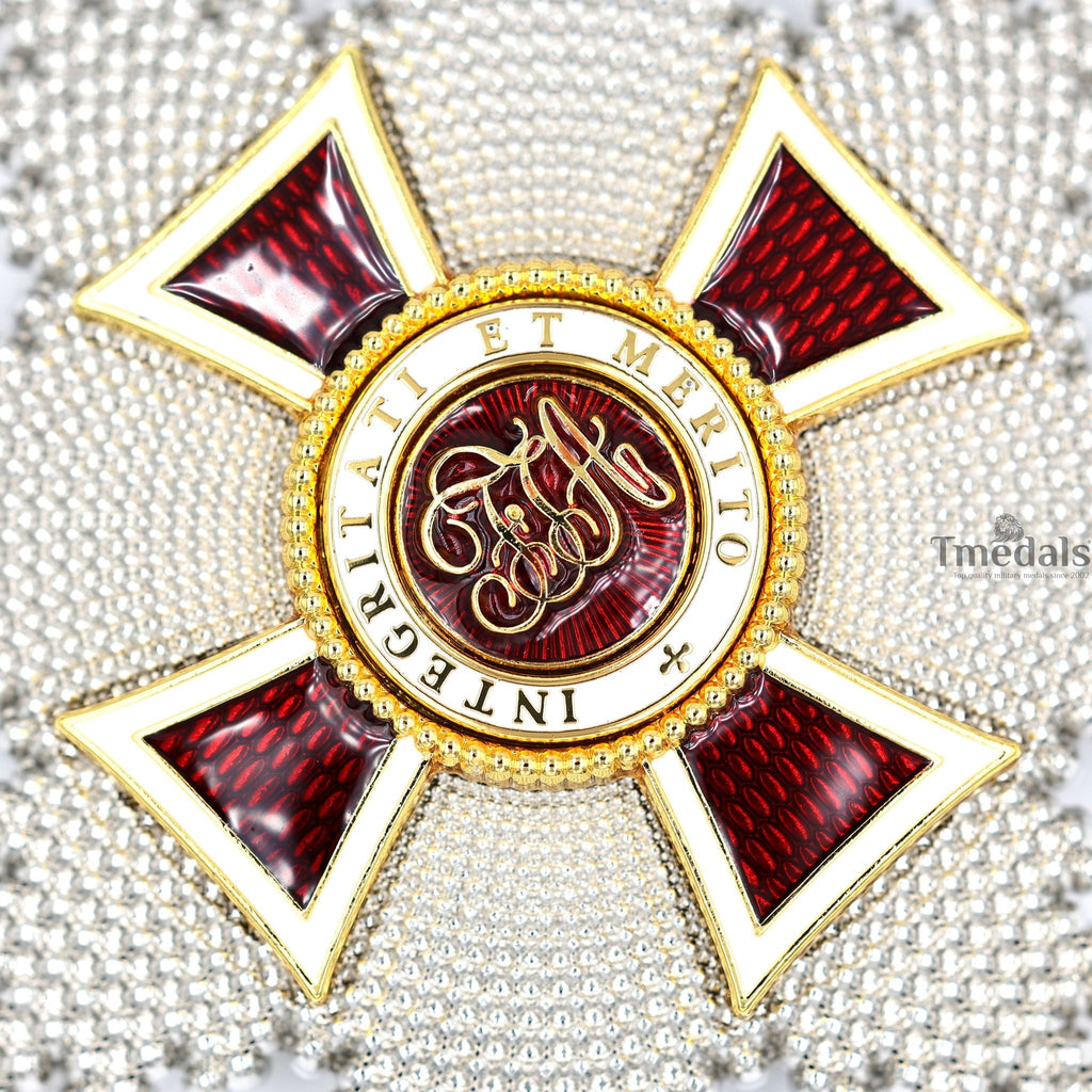 Austrian Imperial Order of Leopold – Grand Cross Breast Star – Full-Size with Enamel detail view 8
