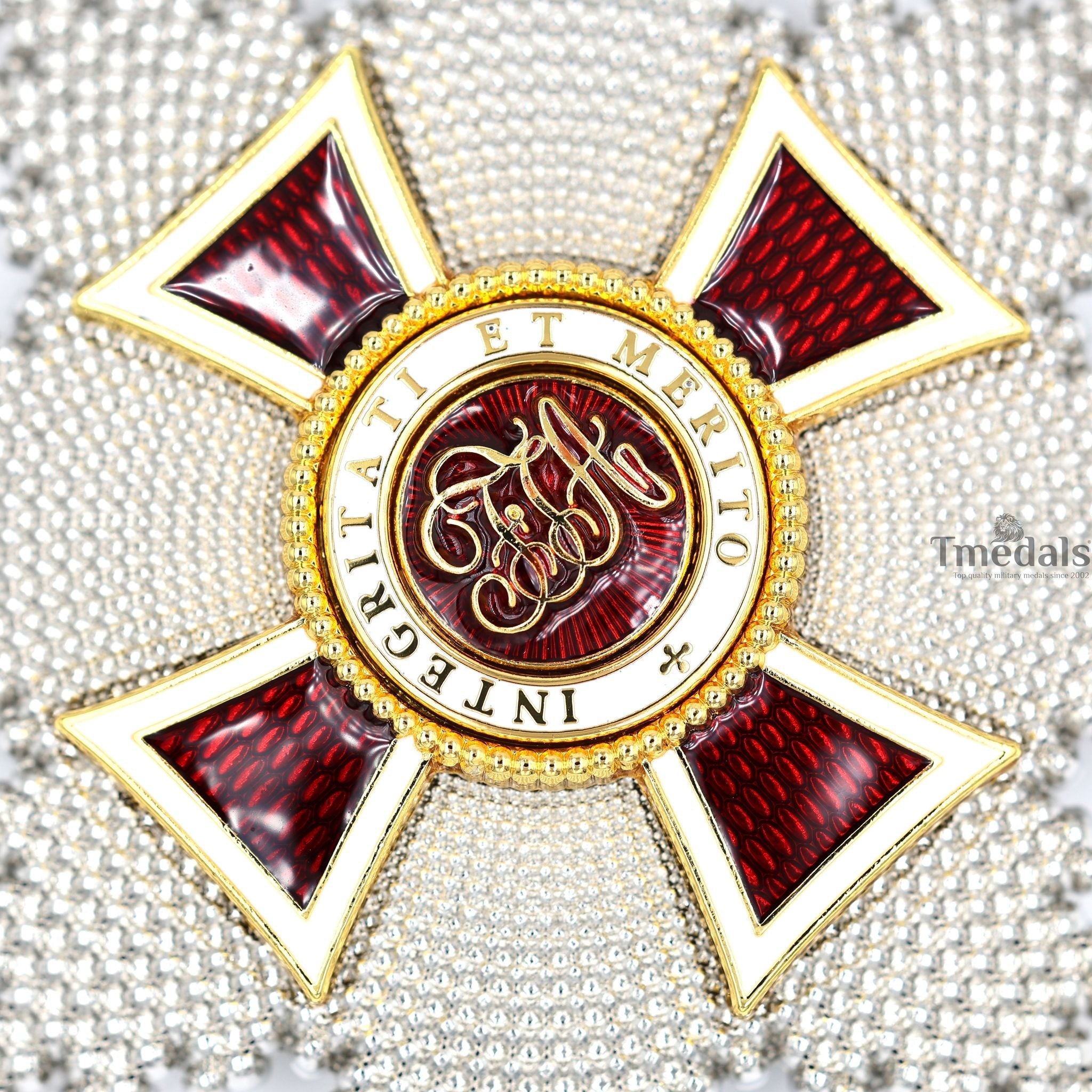 Austrian Imperial Order of Leopold – Grand Cross Breast Star – Full-Size with Enamel detail view 8