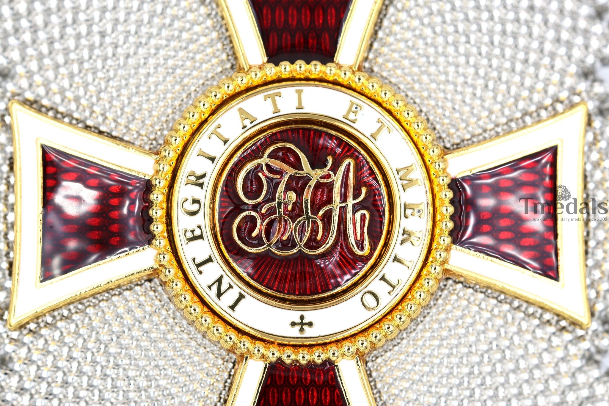 Austrian Imperial Order of Leopold – Grand Cross Breast Star – Full-Size with Enamel detail view 3