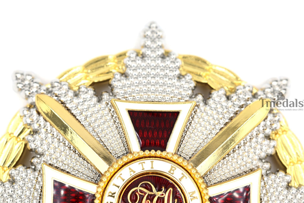 Austrian Imperial Order of Leopold – Grand Cross Breast Star with War Decoration detail view 11
