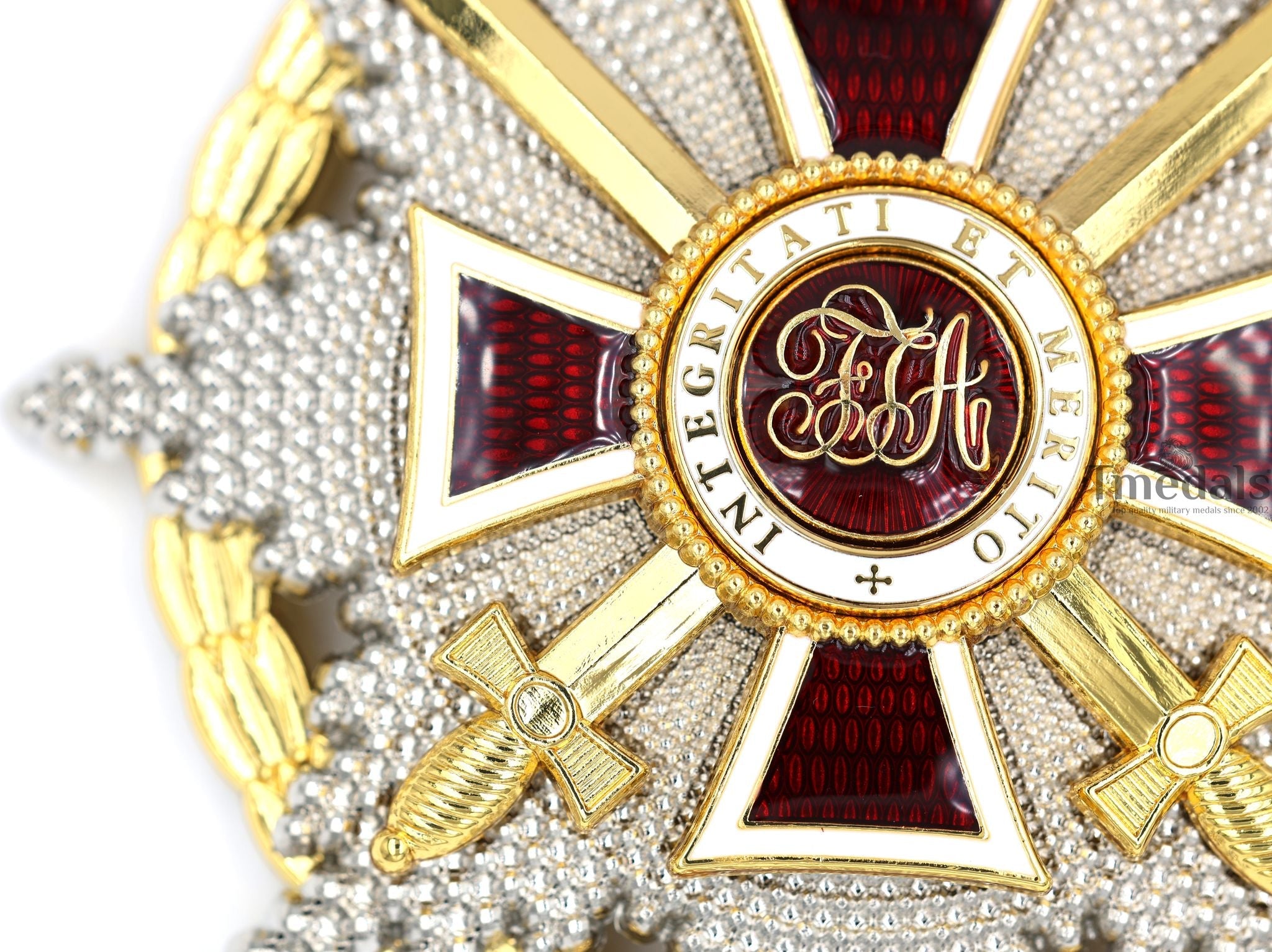 Austrian Imperial Order of Leopold – Grand Cross Breast Star with War Decoration detail view 12