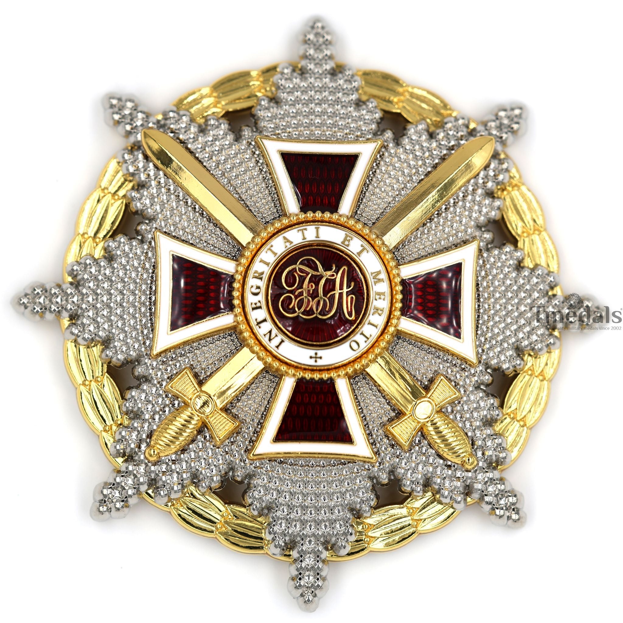 Austrian Imperial Order of Leopold – Grand Cross Breast Star with War Decoration reproduction