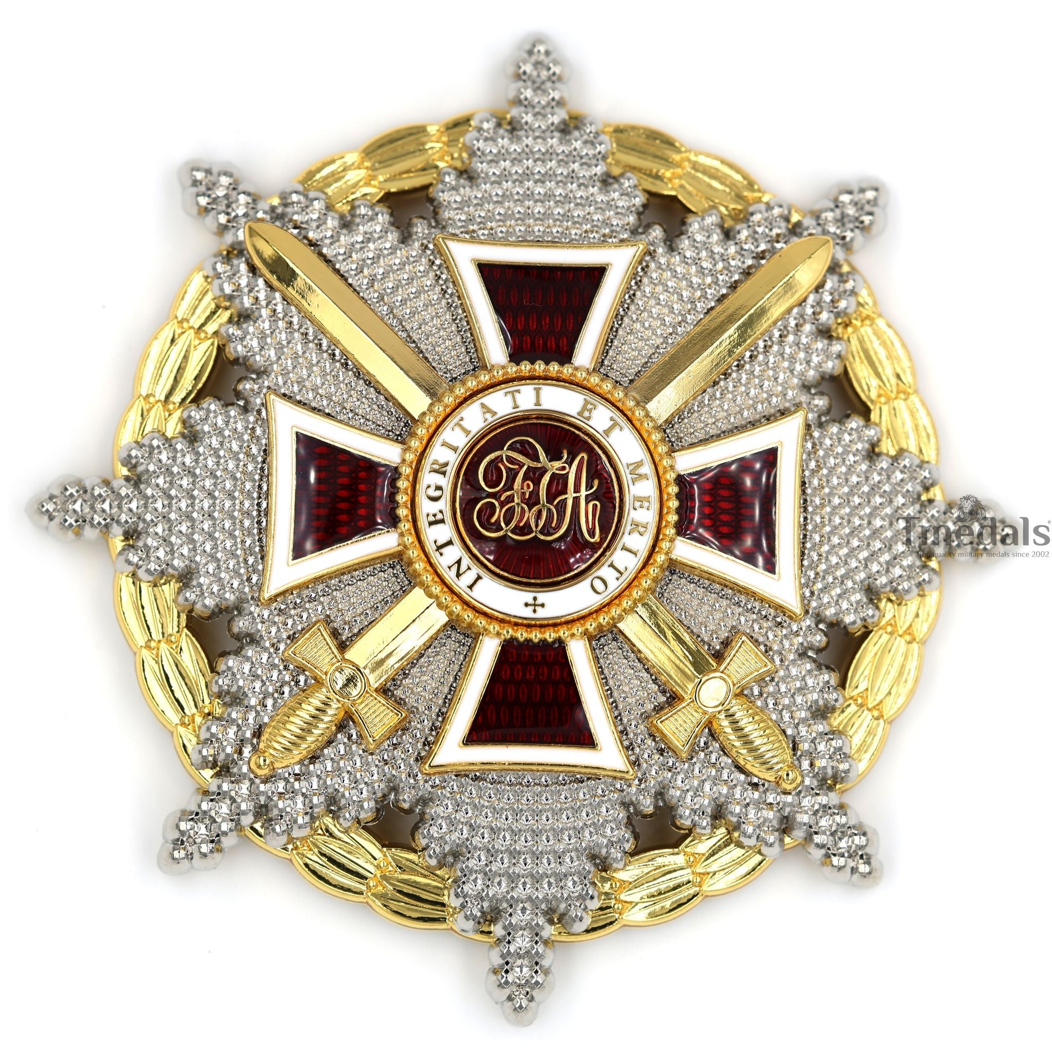 Austrian Imperial Order of Leopold – Grand Cross Breast Star with War Decoration detail view 3