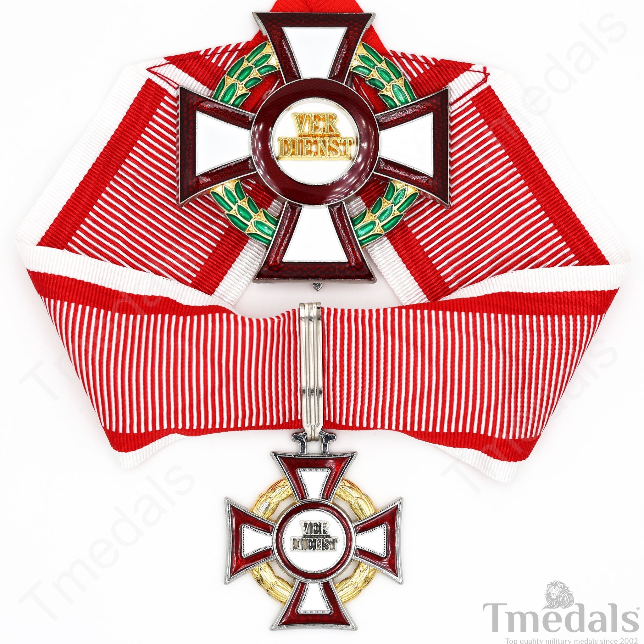 Austro-Hungarian Military Merit Cross Set – 1st Class Breast Star 2nd Class Neck reproduction