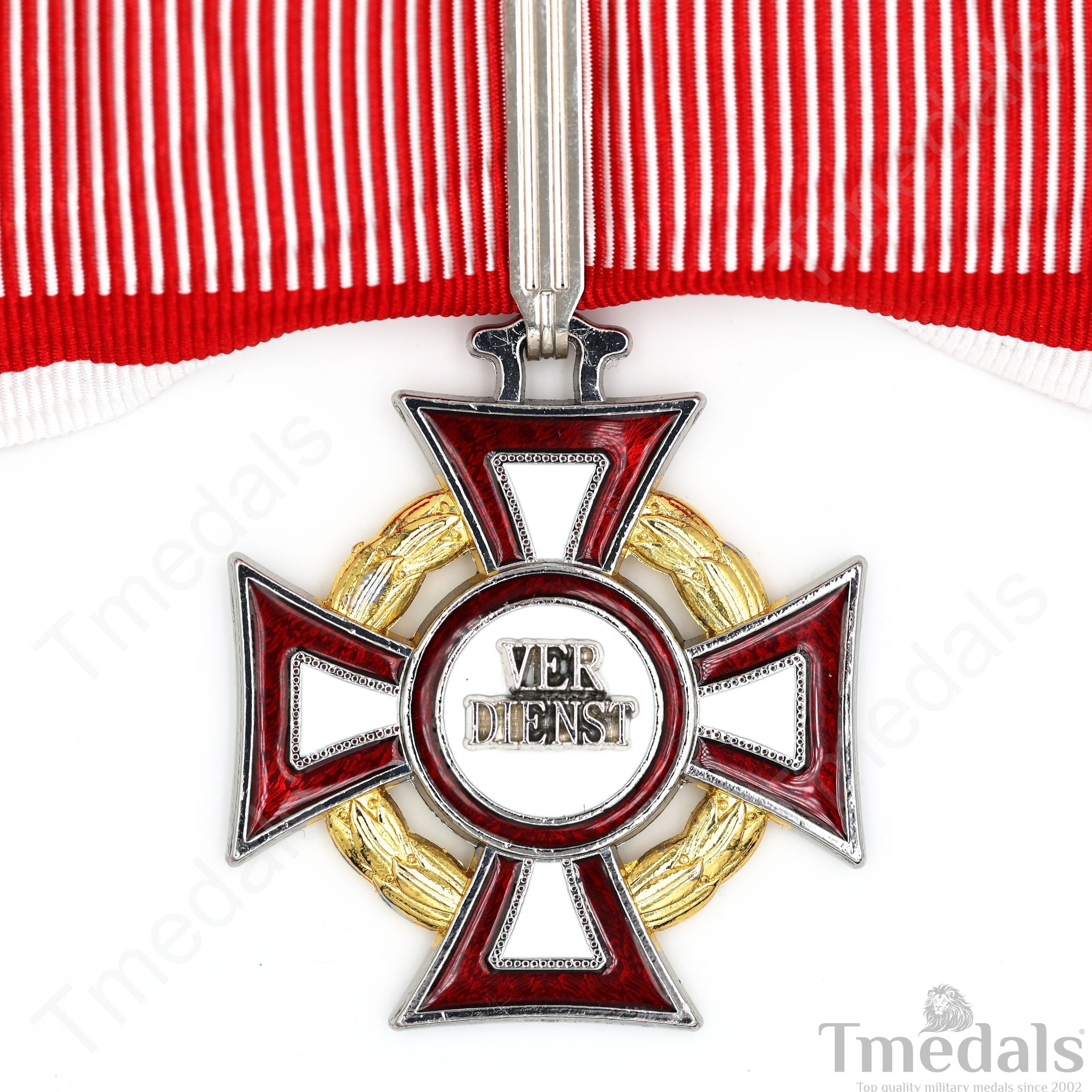 Austro-Hungarian Military Merit Cross Set – 1st Class Breast Star 2nd Class Neck detail view 7