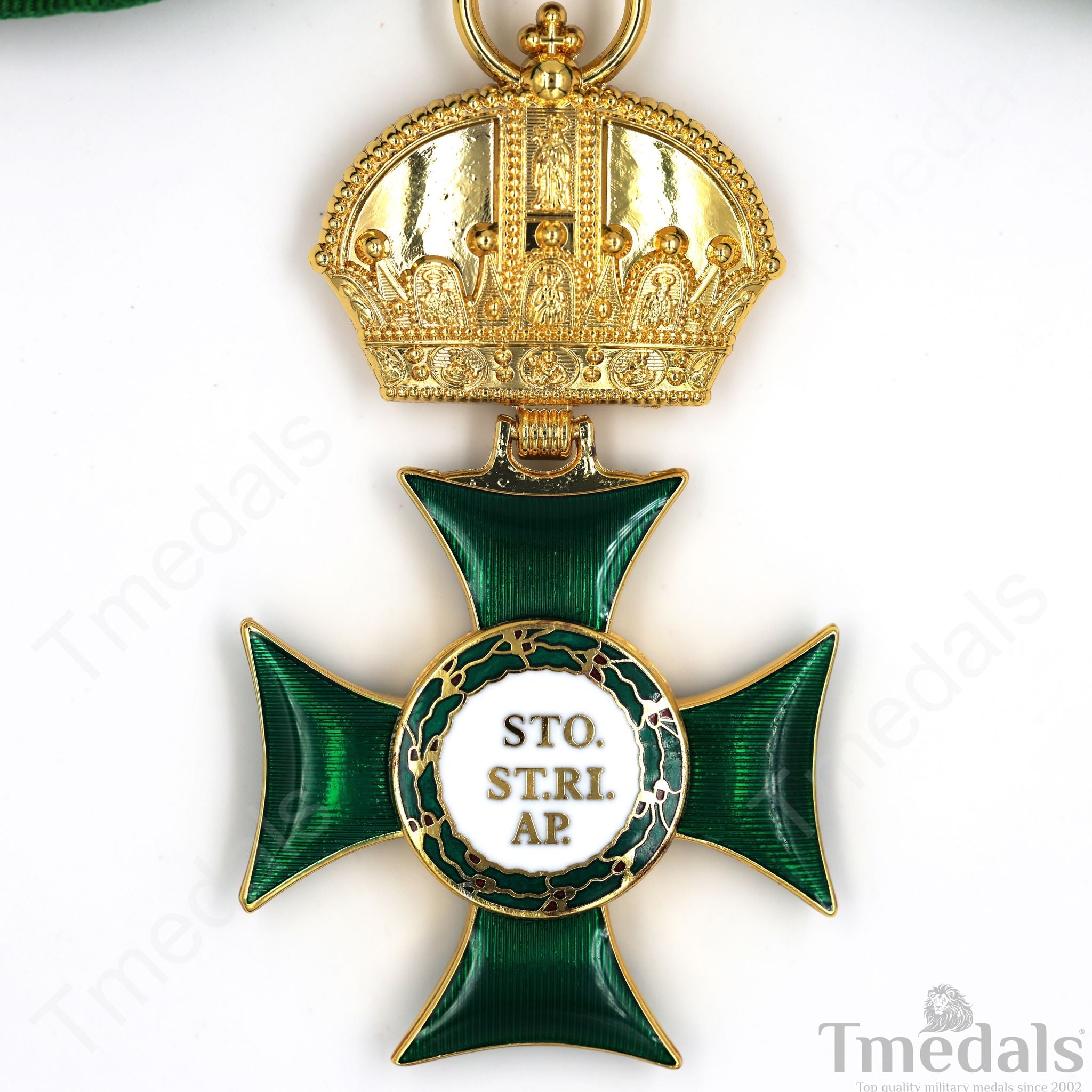 Royal Hungarian Order of Saint Stephen Commander’s Cross Medal detail view 5