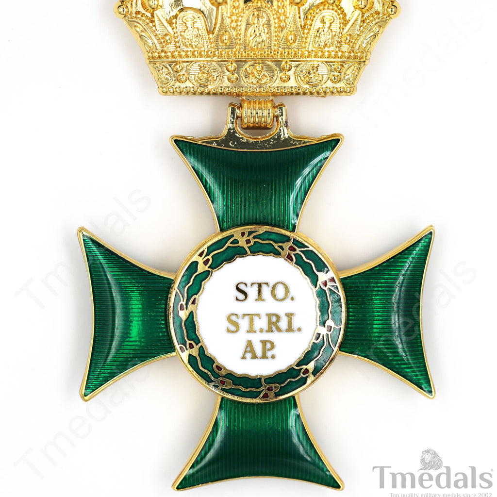 Royal Hungarian Order of Saint Stephen Commander’s Cross Medal detail view 6
