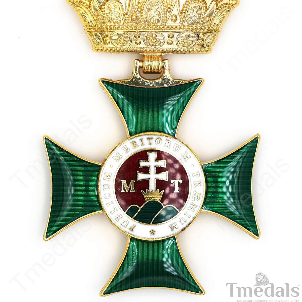 Royal Hungarian Order of Saint Stephen Commander’s Cross Medal detail view 11