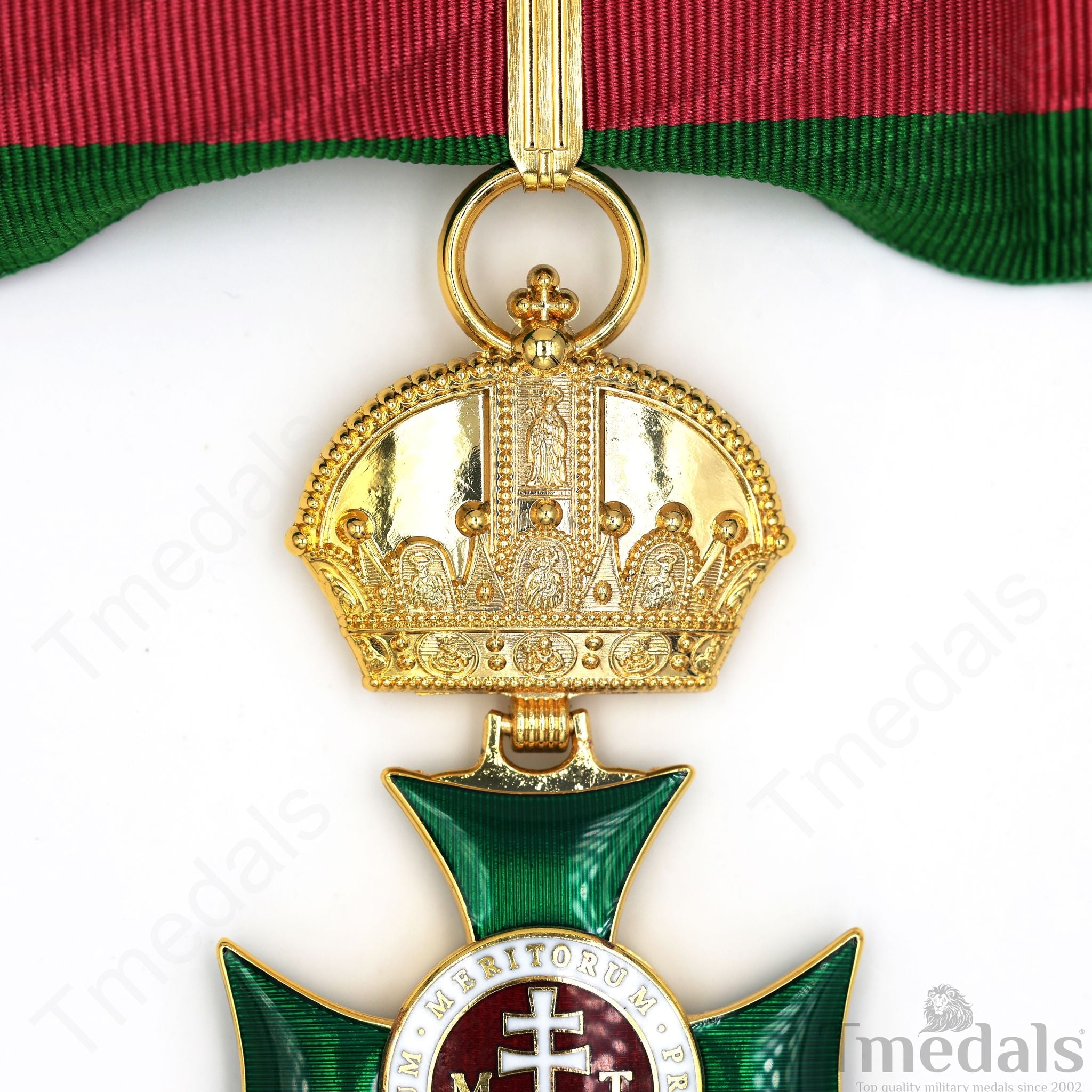 Royal Hungarian Order of Saint Stephen Commander’s Cross Medal detail view 12