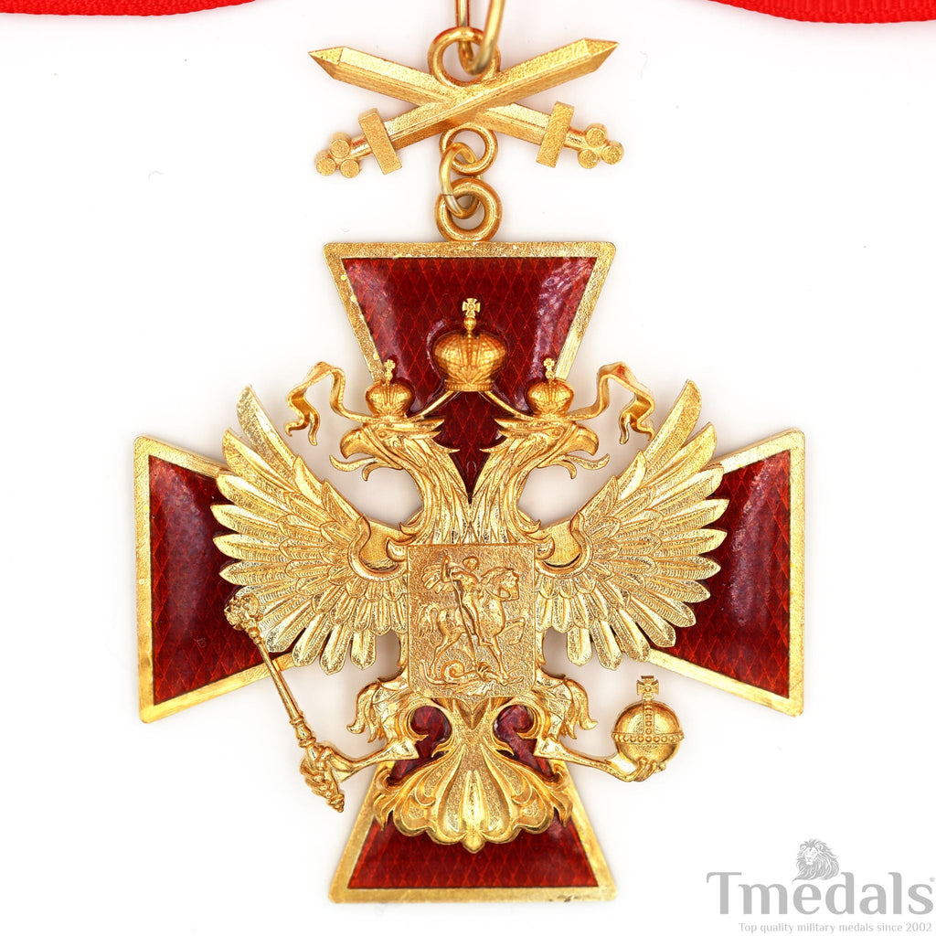 Russian Federation Order of Merit Medal – Double-Headed Eagle 925 Silver detail view 3
