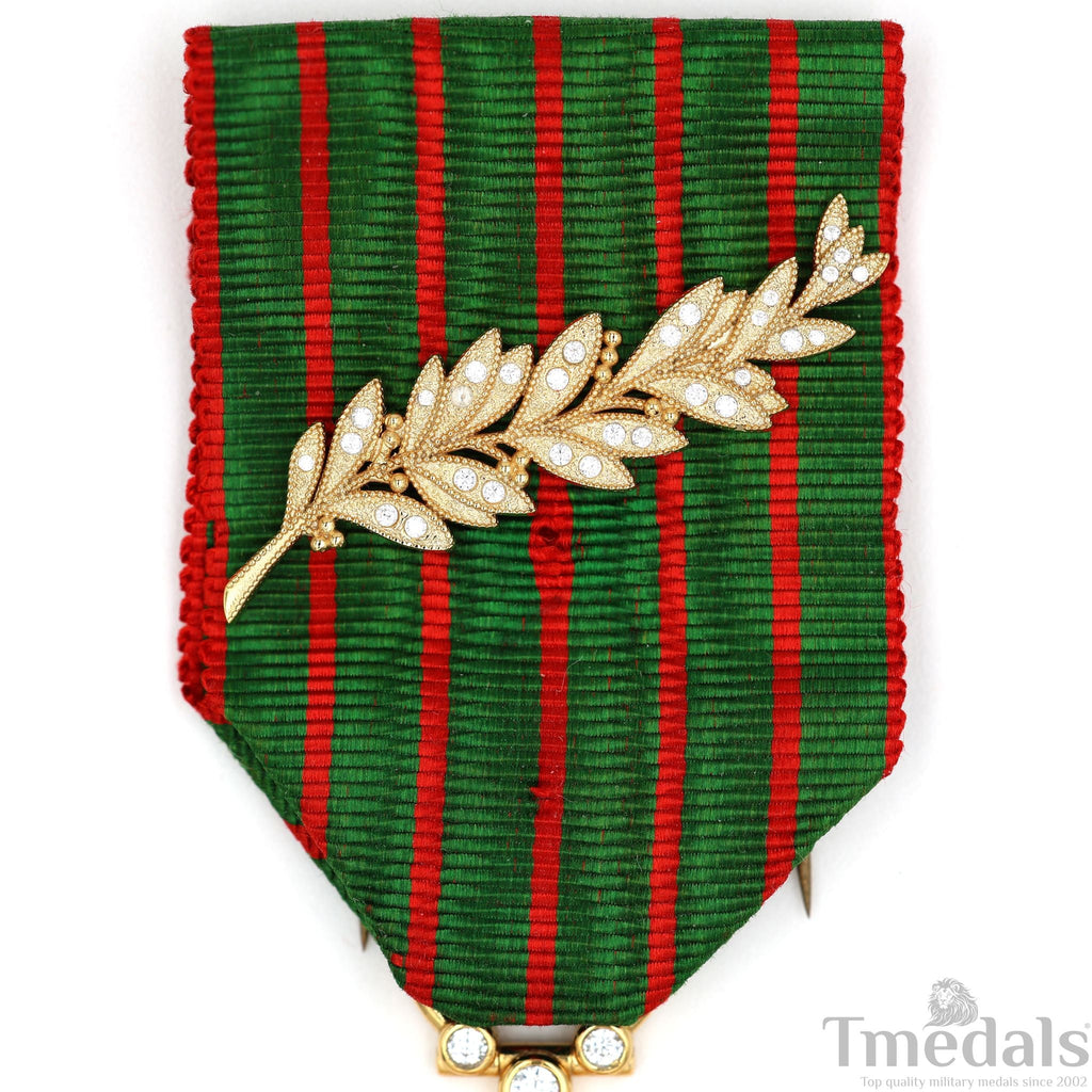 France Croix de Guerre 1914 – 1918 with Diamonds – Marshal Foch – 925 Silver detail view 4
