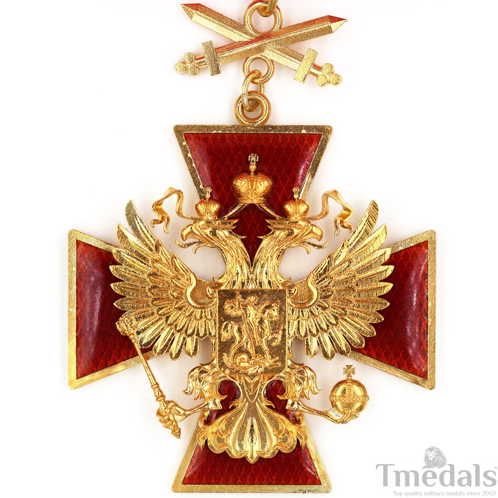 Russian Federation Order of Merit Medal – Double-Headed Eagle 925 Silver detail view 16
