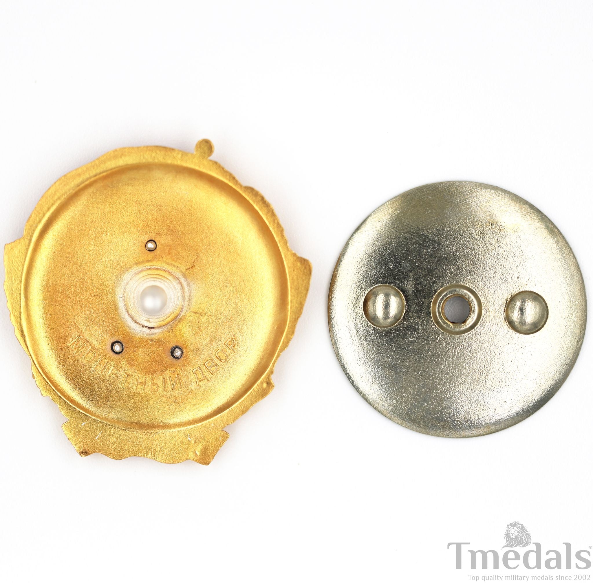 Order of Lenin Type 3 Medal – 925 Sterling Silver Gilt Gold Platinum Enamel detail view 2